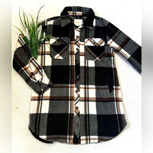 Thread & Supply Autumn Plaid Flannel Shaket - Medium - Picture 1 of 10